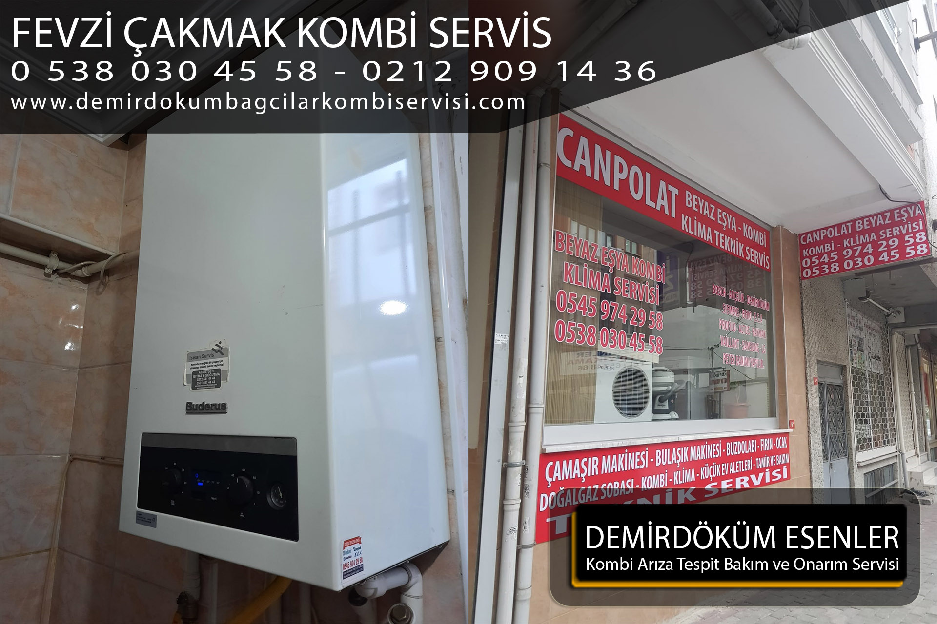 fevzi çakmak kombi servis