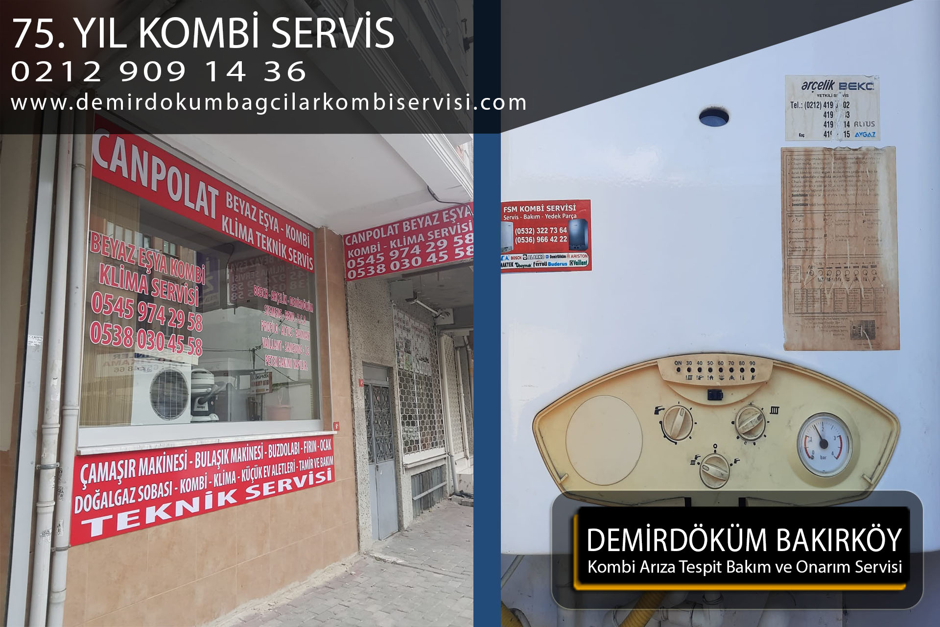 75 yıl kombi servis
